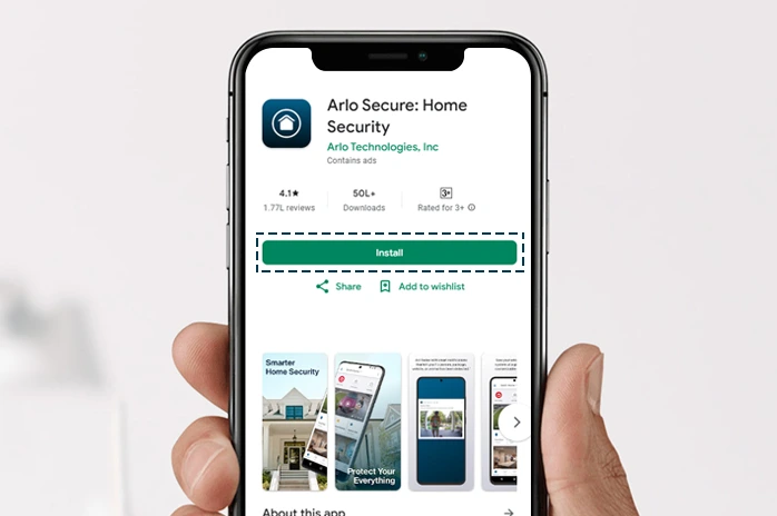 Install Arlo Security Camera on App
